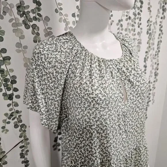 Rails Green Floral Print Dress Size L